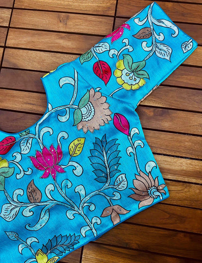 Pure Silk Hand Paint Blouse - Anant Exports