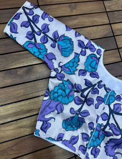 Pure Silk Hand Paint Blouse - Anant Exports