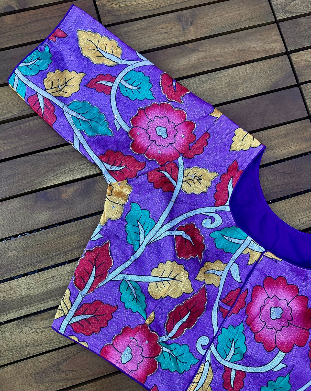 Pure Silk Hand Paint Blouse