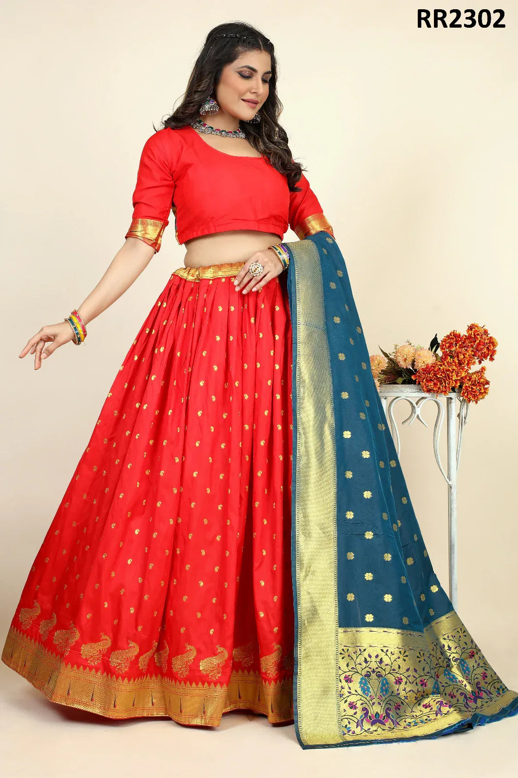 Traditional Wear Lehenga Choli D.No. RR2302 - Anant Exports