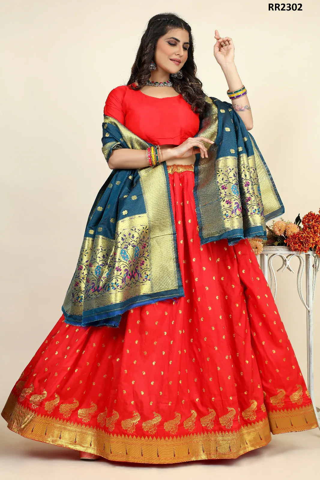 Traditional Wear Lehenga Choli D.No. RR2302 - Anant Exports