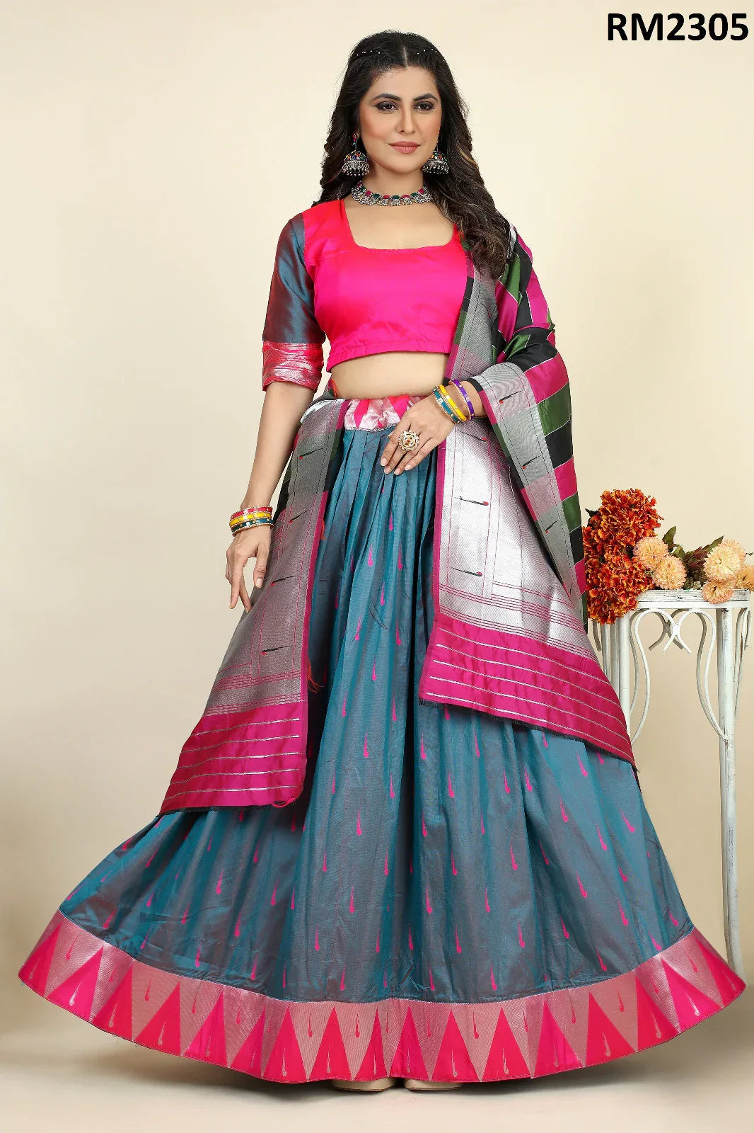 Traditional Wear Lehenga Choli D.No. RM2305 - Anant Exports