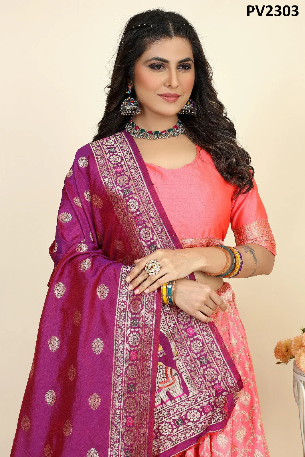 Traditional Wear Lehenga Choli D.No. PV2303 - Anant Exports