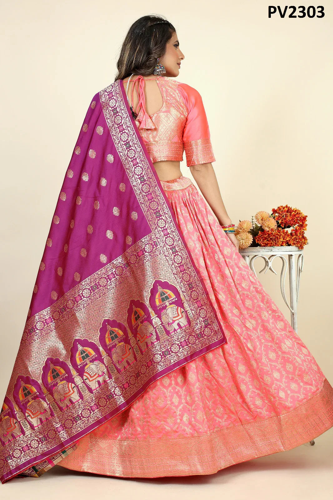 Traditional Wear Lehenga Choli D.No. PV2303 - Anant Exports