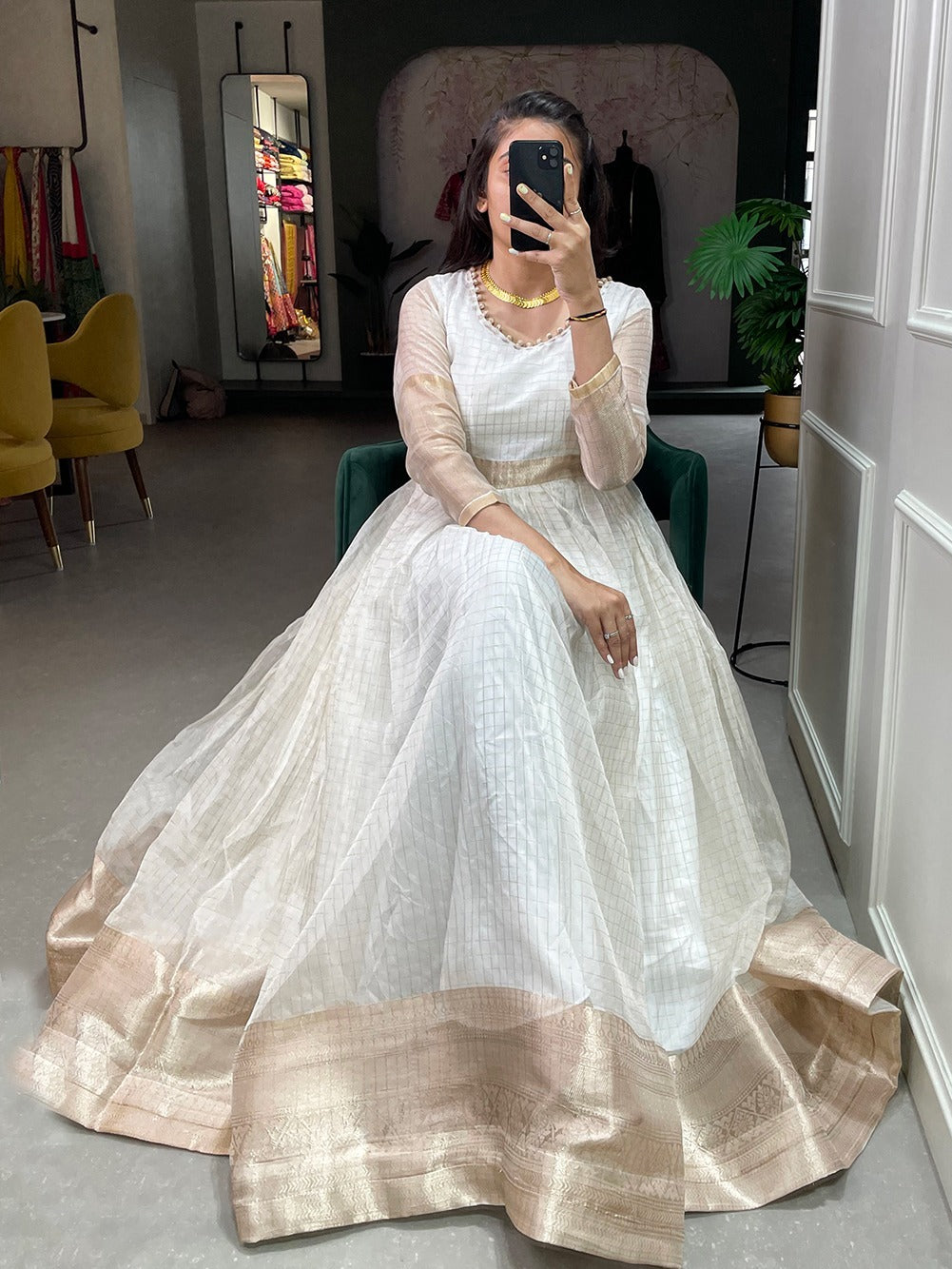 Occasion Wear Fancy Gown D.No. 5327