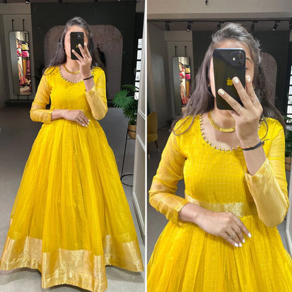 Occasion Wear Fancy Gown D.No. 5327 - Anant Exports