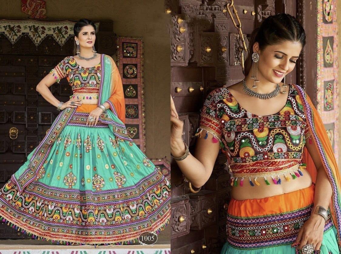 Dholida Vol-1 Designer Party Wear Navratri Chaniya Choli D.No. 1005 - Anant Exports