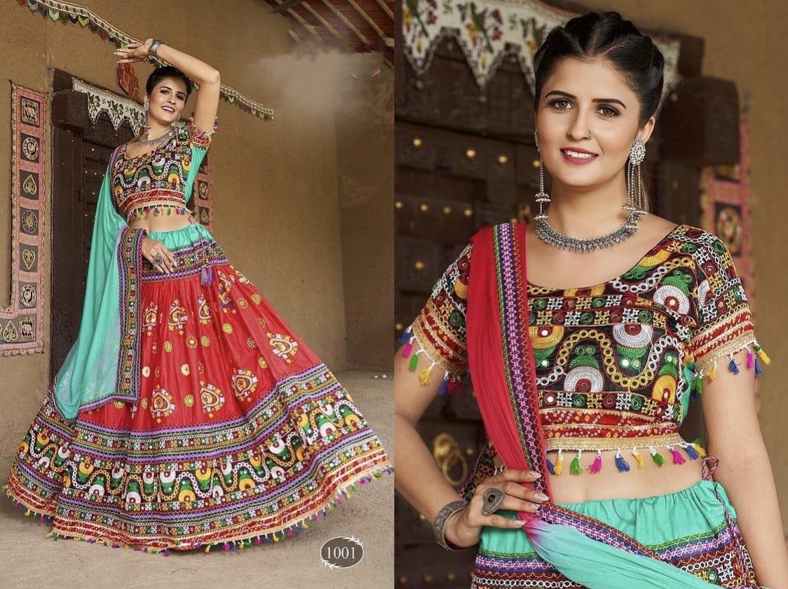 Dholida Vol-1 Designer Party Wear Navratri Chaniya Choli D.No. 1001 - Anant Exports
