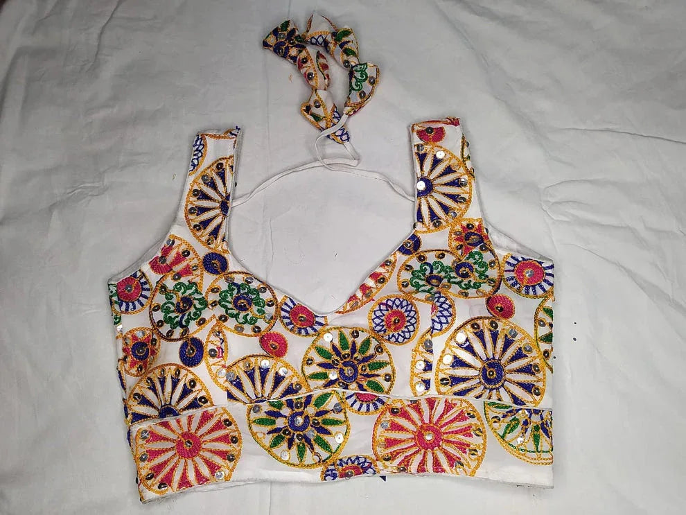 Navratri Fancy Deep Neck Party Wear Blouse - Anant Exports
