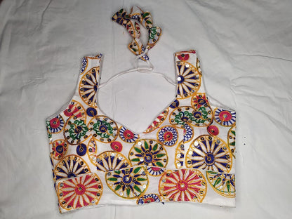Navratri Fancy Deep Neck Party Wear Blouse - Anant Exports