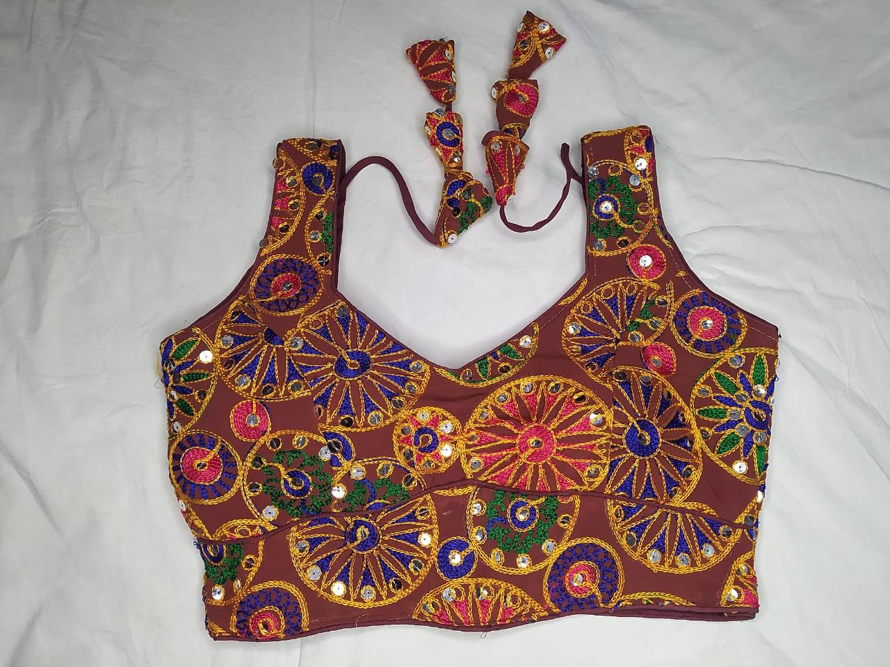 Navratri Fancy Deep Neck Party Wear Blouse - Anant Exports