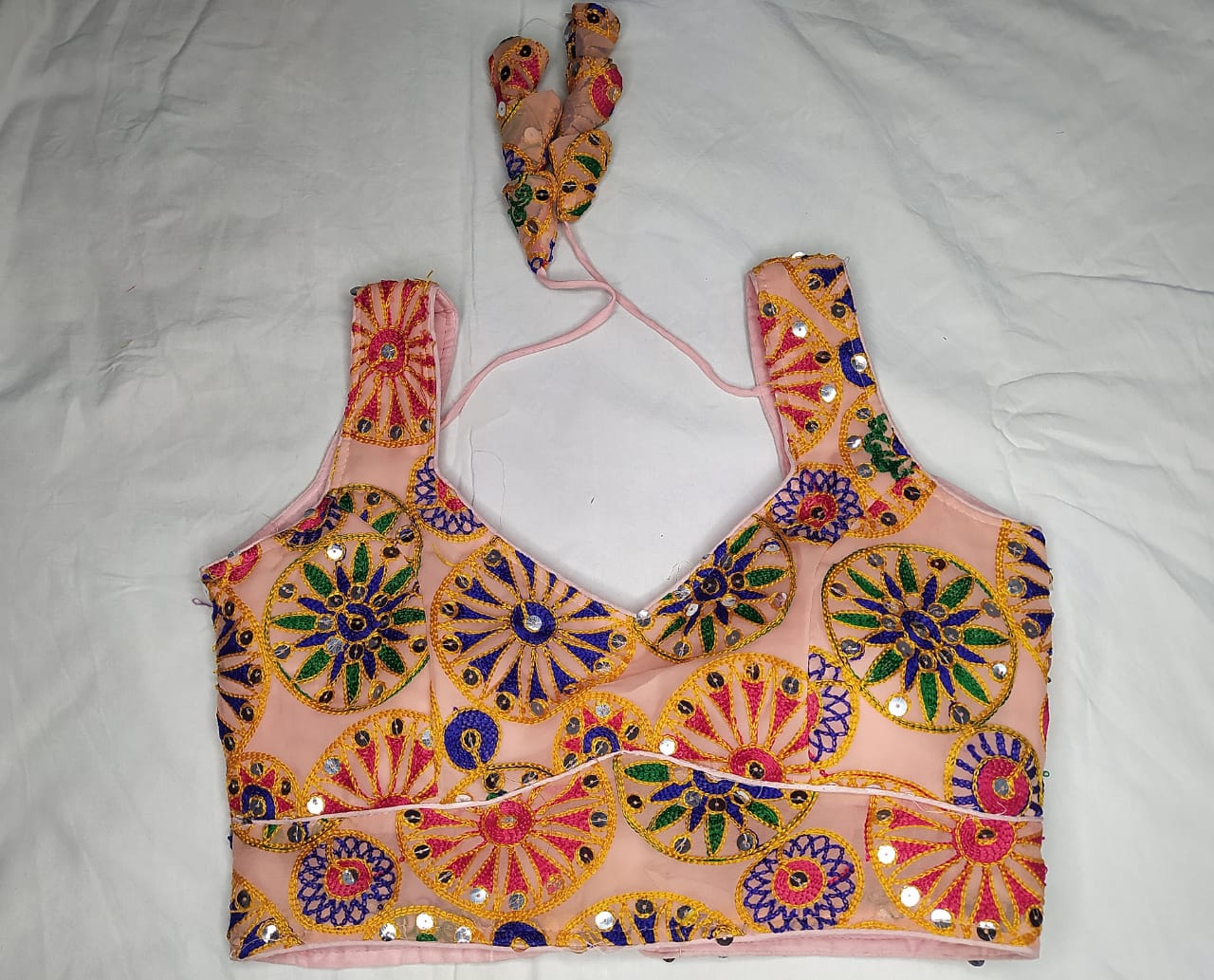 Navratri Fancy Deep Neck Party Wear Blouse