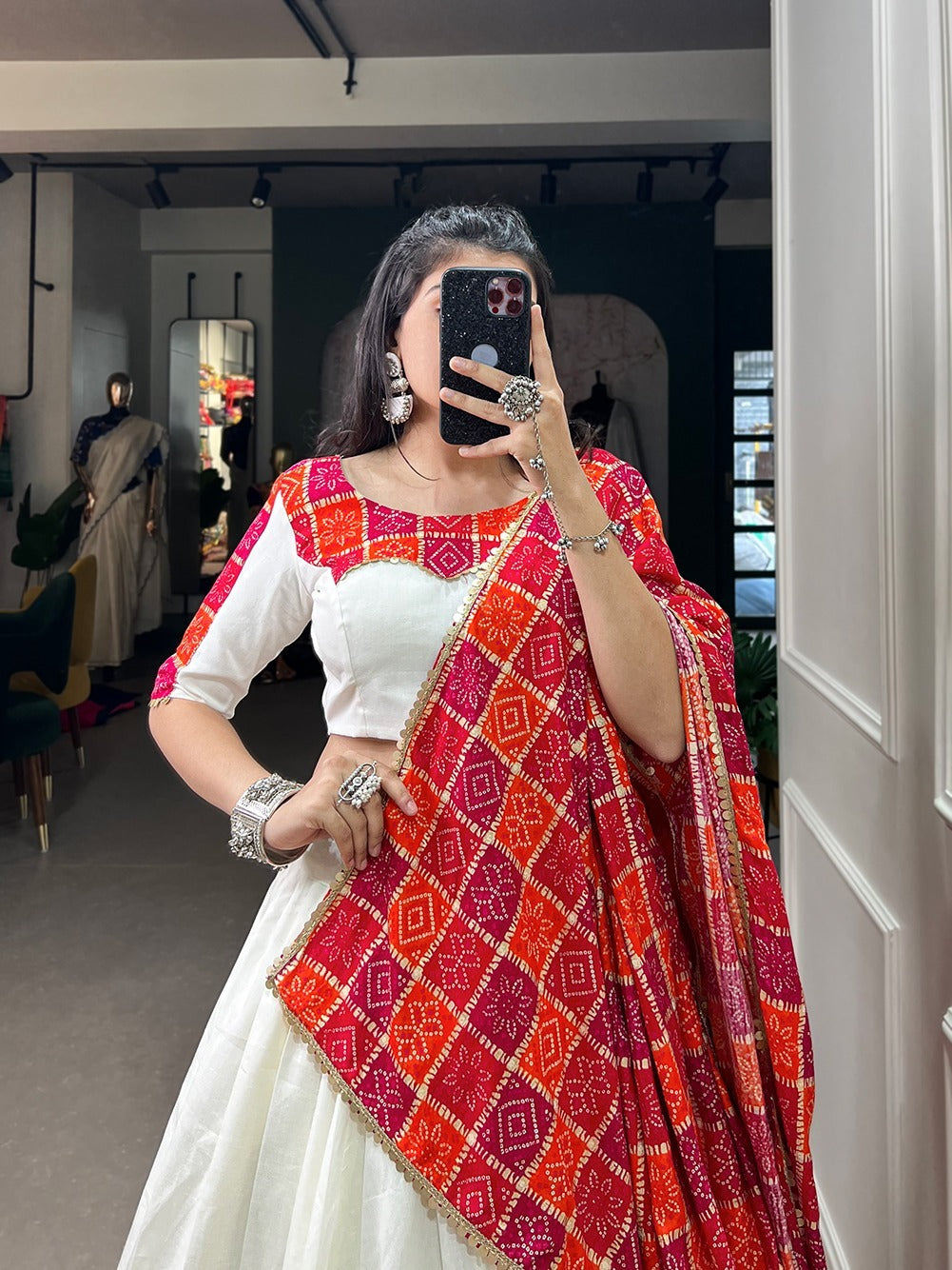 Beautiful Designer Bandhej Print Lehenga Choli