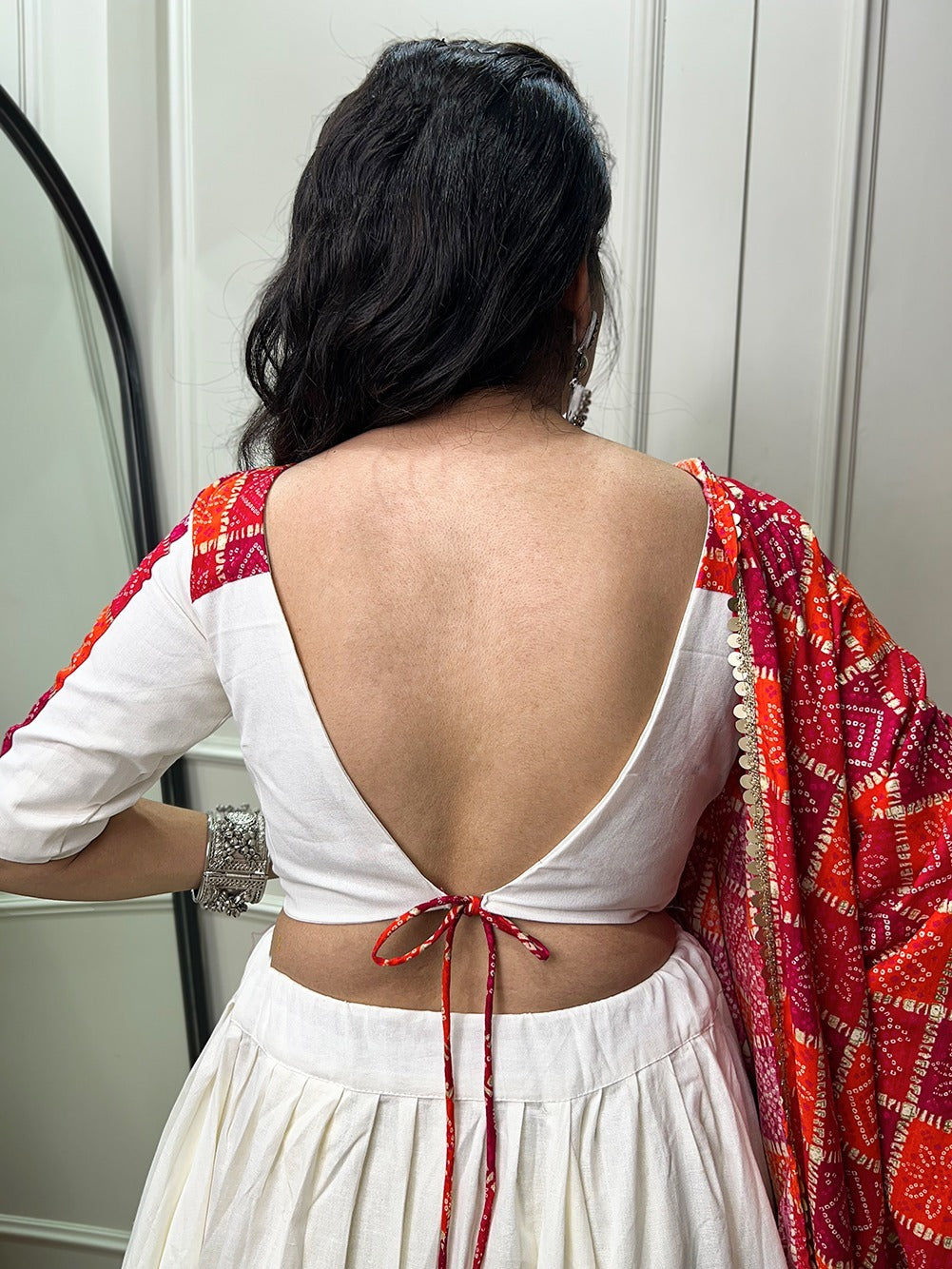 Beautiful Designer Bandhej Print Lehenga Choli