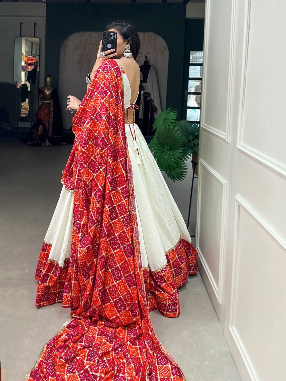 Beautiful Designer Bandhej Print Lehenga Choli