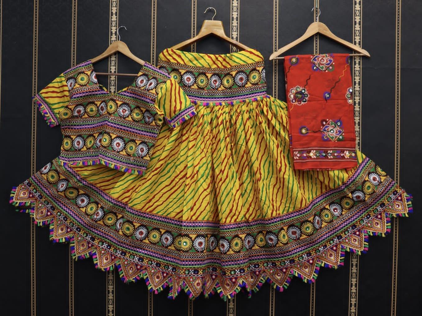 Navratri Traditional Lehriya Lehenga - Anant Exports