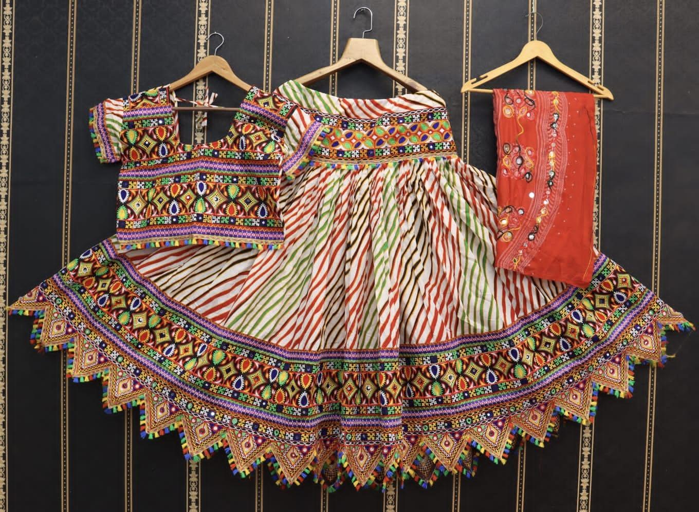 Navratri Traditional Lehriya Lehenga - Anant Exports