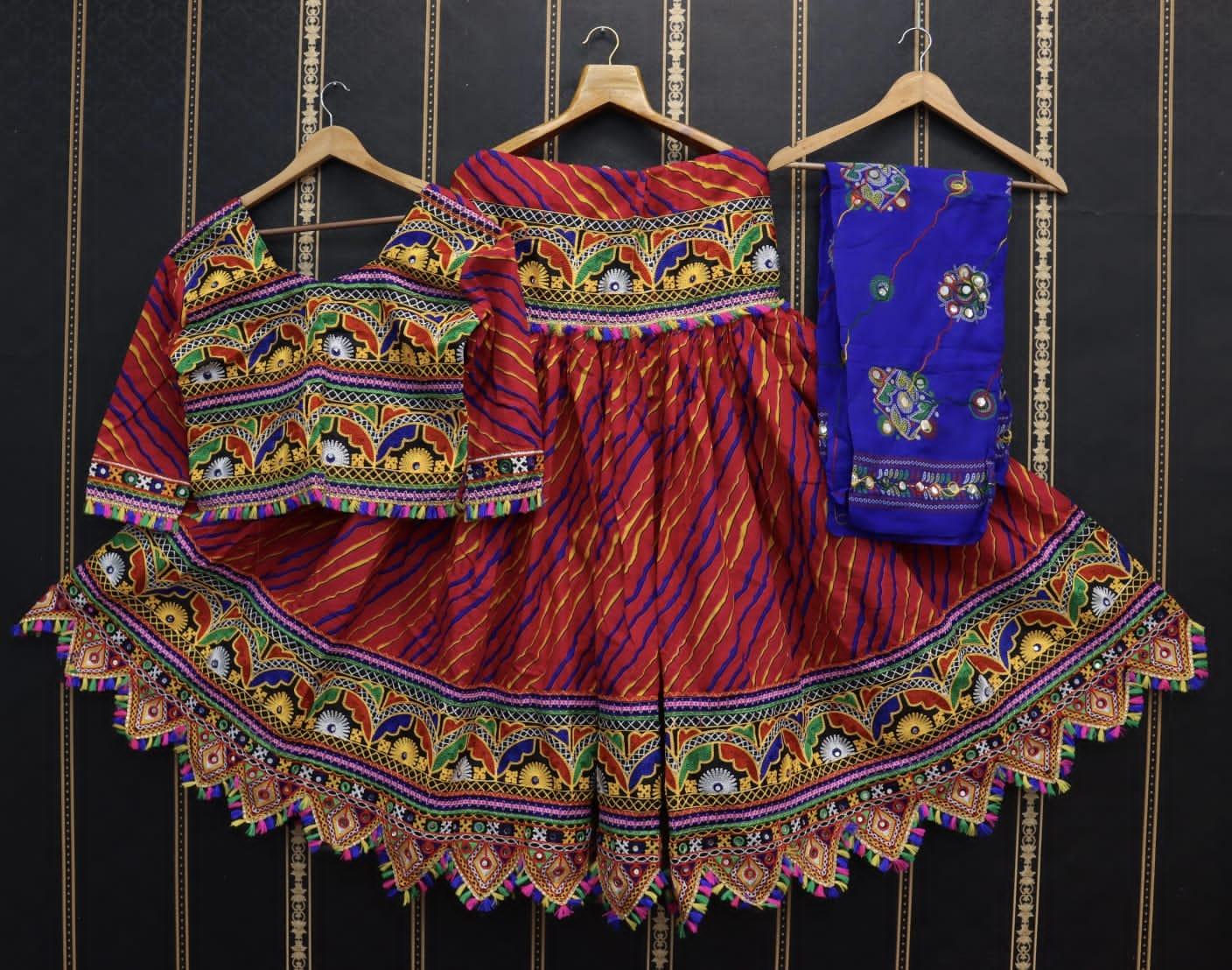 Navratri Traditional Lehriya Lehenga - Anant Exports