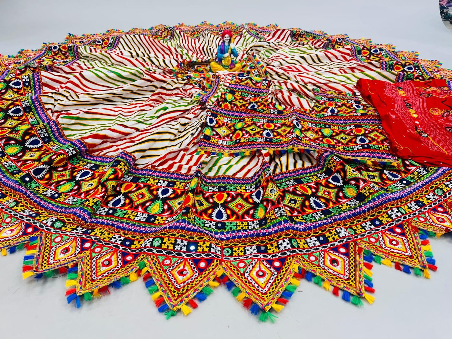 Navratri Traditional Lehriya Lehenga - Anant Exports