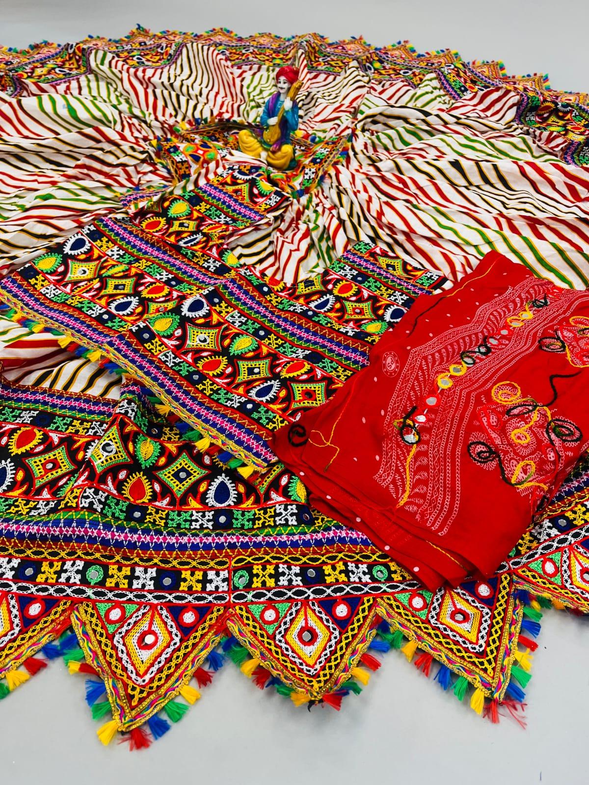 Navratri Traditional Lehriya Lehenga - Anant Exports