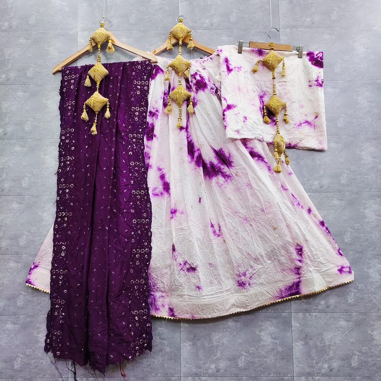 Navratri Wear Mirror Work Lehenga - Anant Exports