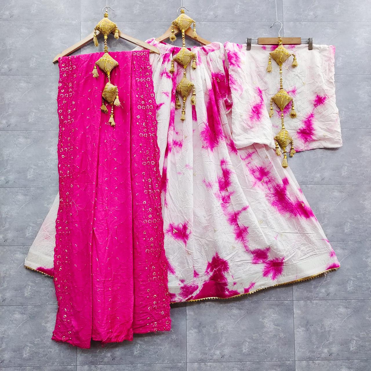 Navratri Wear Mirror Work Lehenga