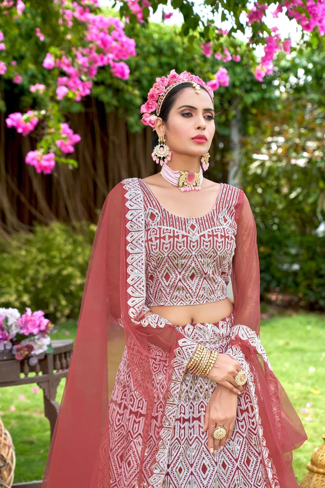 Varni Zeeya Sakshi Designer Partywear Lehenga D.No. 19003 - Anant Exports