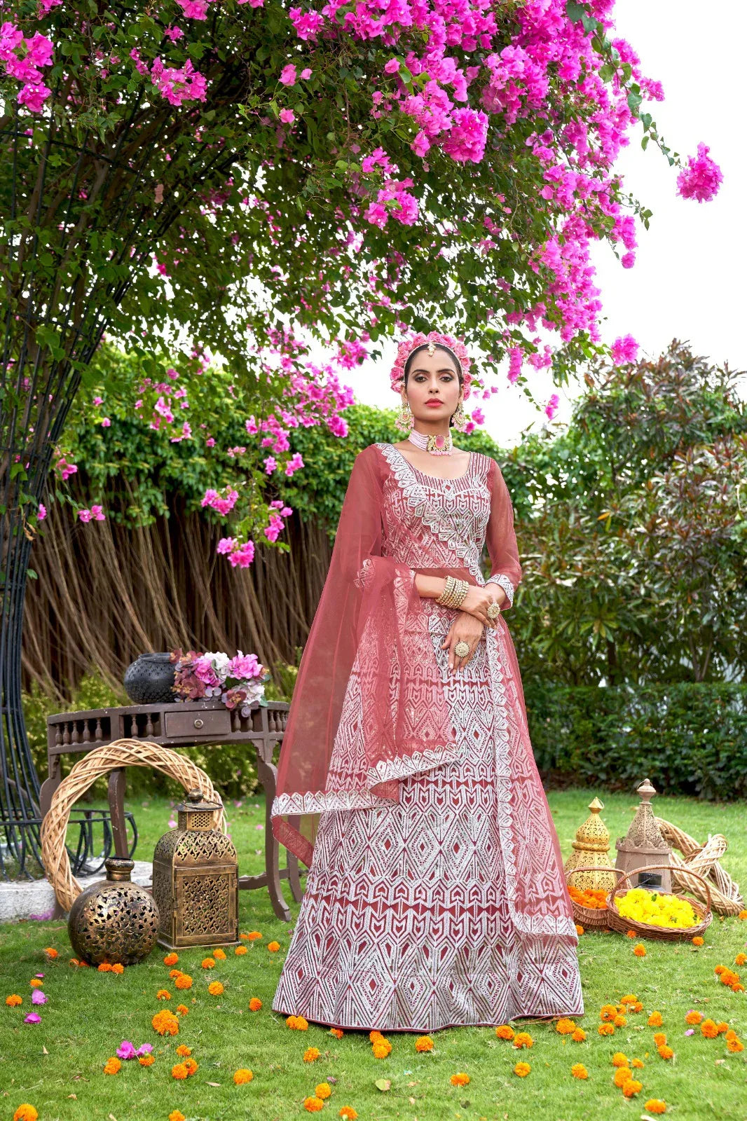 Varni Zeeya Sakshi Designer Partywear Lehenga D.No. 19003 - Anant Exports