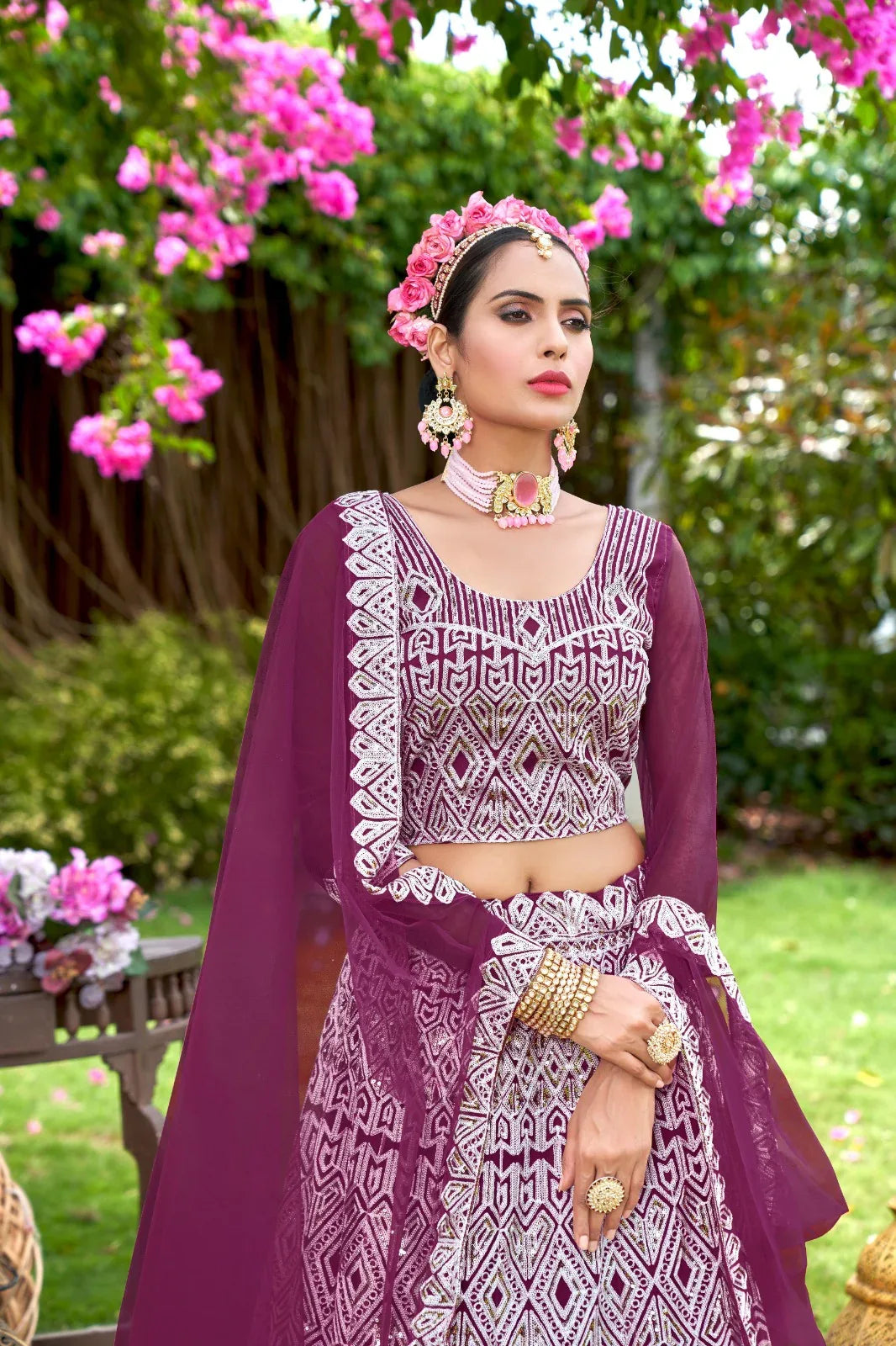 Varni Zeeya Sakshi Designer Partywear Lehenga D.No. 19001 - Anant Exports