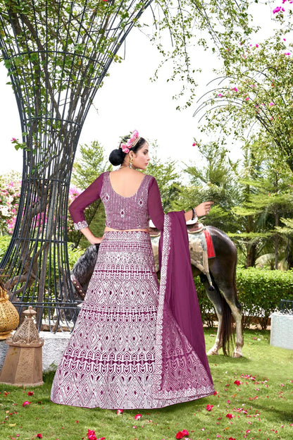 Varni Zeeya Sakshi Designer Partywear Lehenga D.No. 19001 - Anant Exports