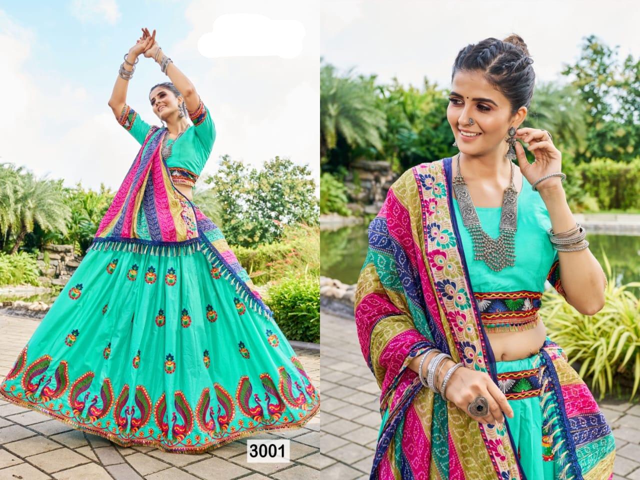 Sahiyar Vol 4 Designer Party Wear Navratri Chaniya Choli D.No.3001 - Anant Exports