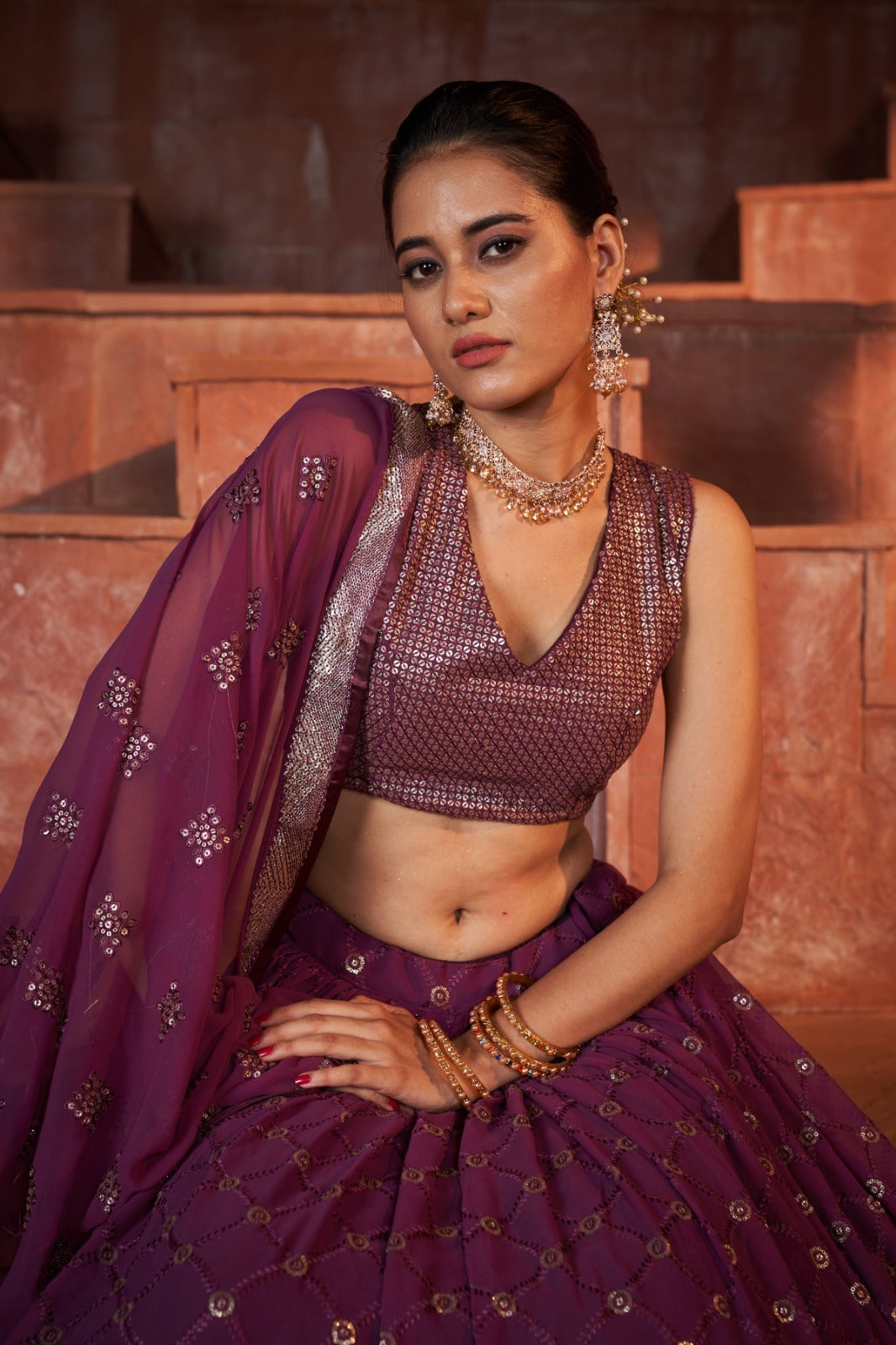 Ocassion Wear Lehenga Choli D.No. 1406