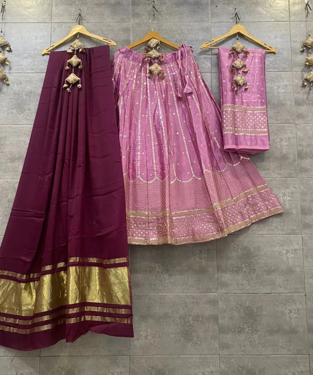 Navratri Wear Gaji Lehenga - Anant Exports