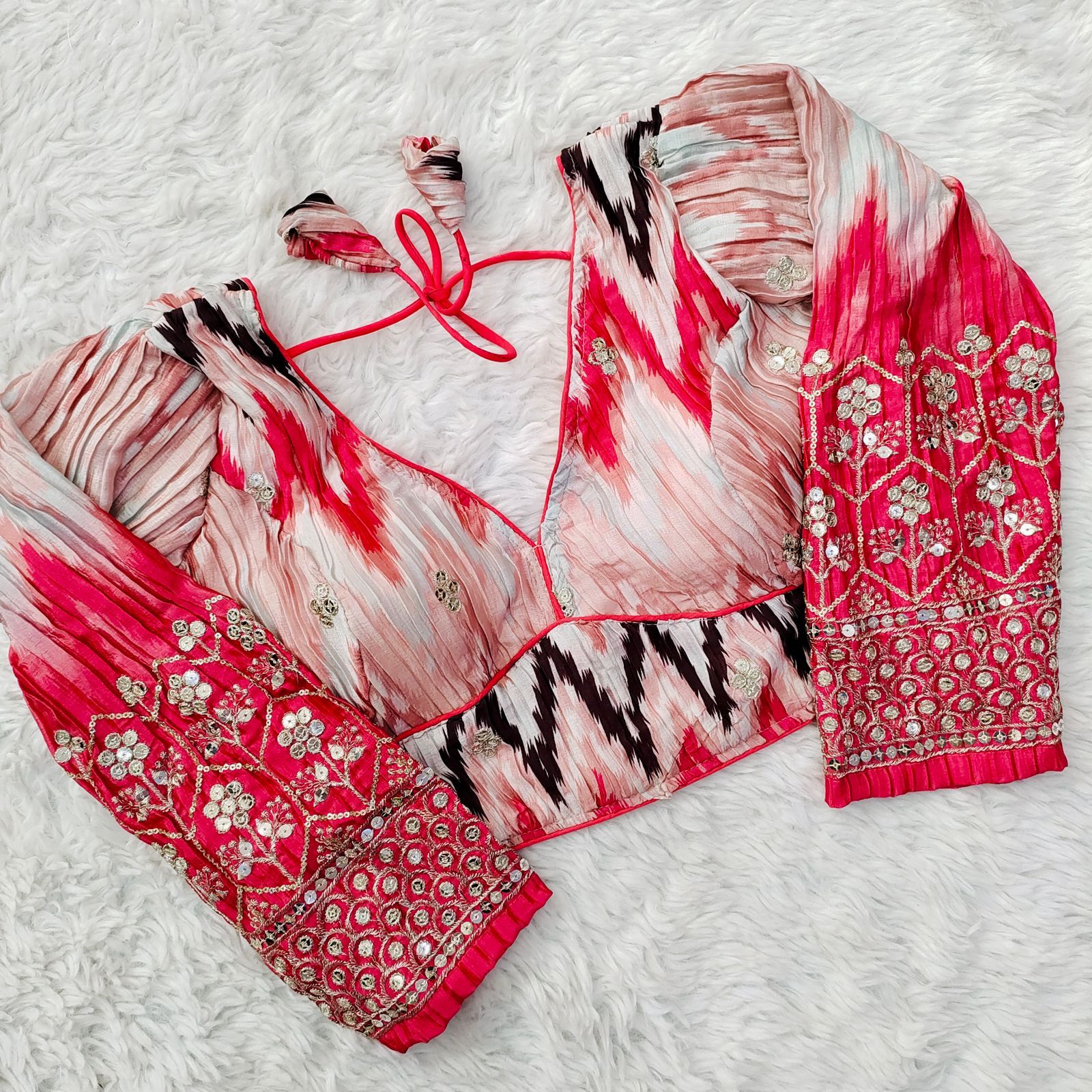 Occasion Wear Sequence Work Blouse