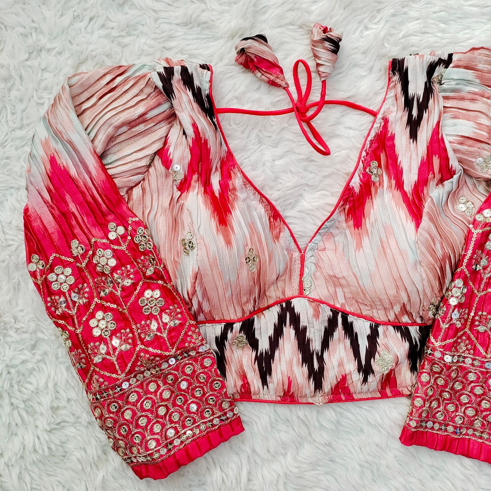 Occasion Wear Sequence Work Blouse