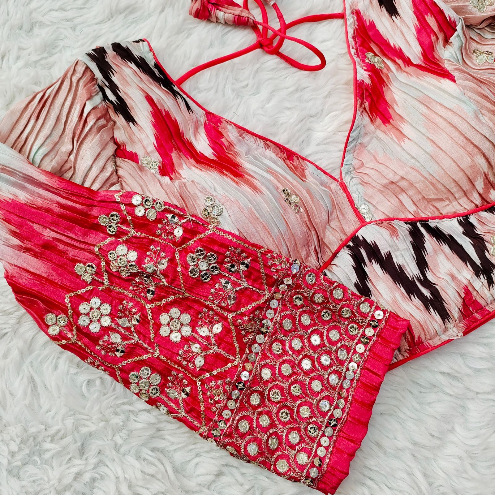 Occasion Wear Sequence Work Blouse