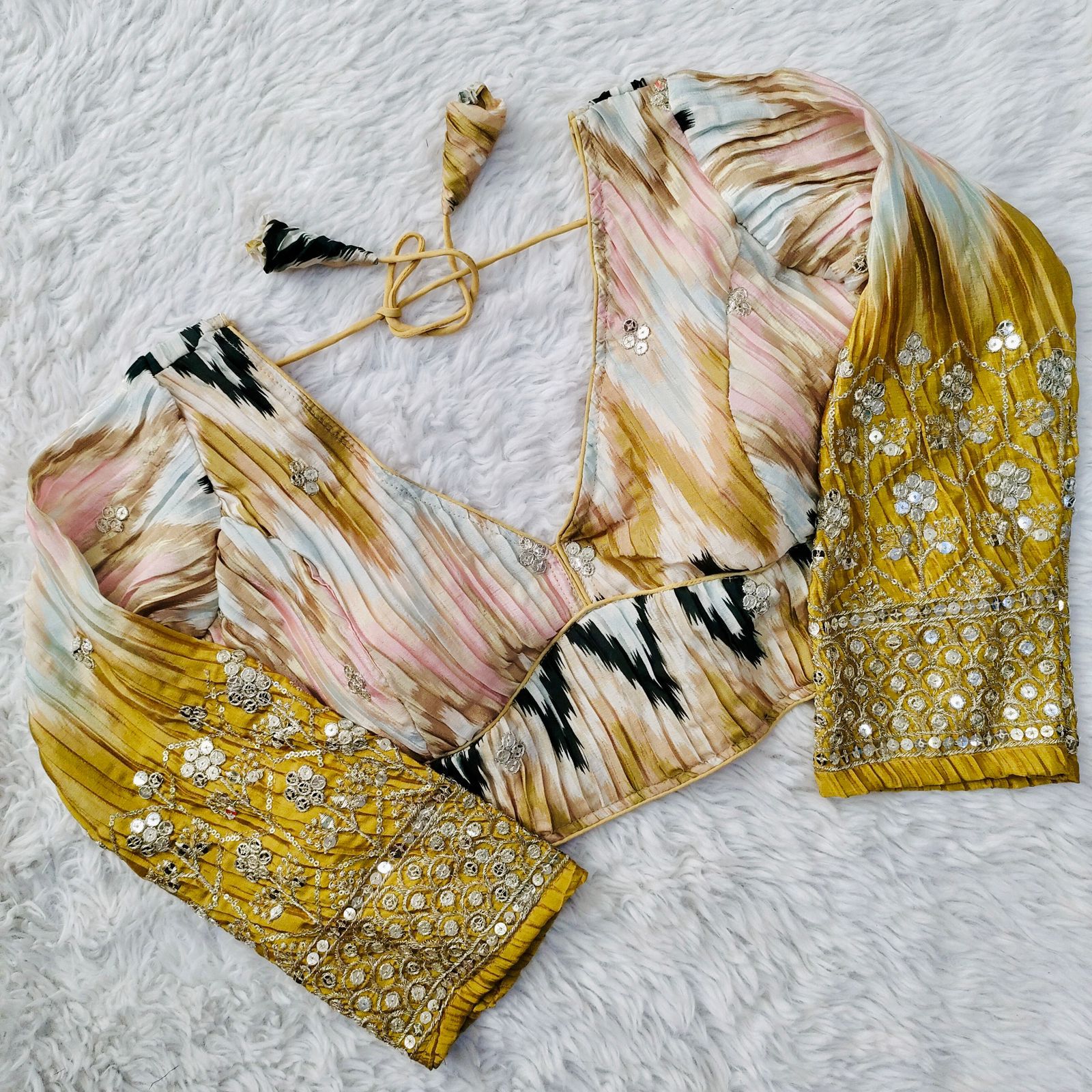 Occasion Wear Sequence Work Blouse