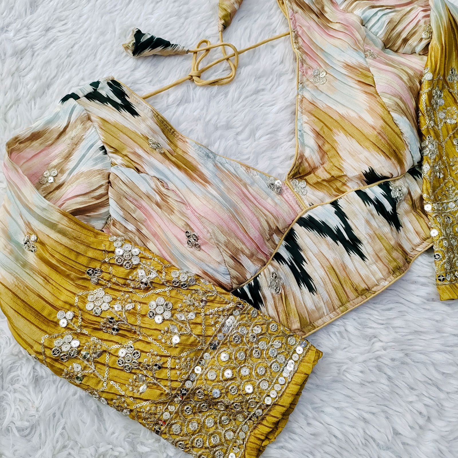 Occasion Wear Sequence Work Blouse