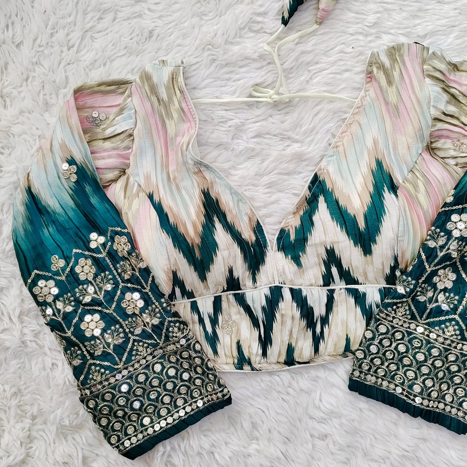 Occasion Wear Sequence Work Blouse