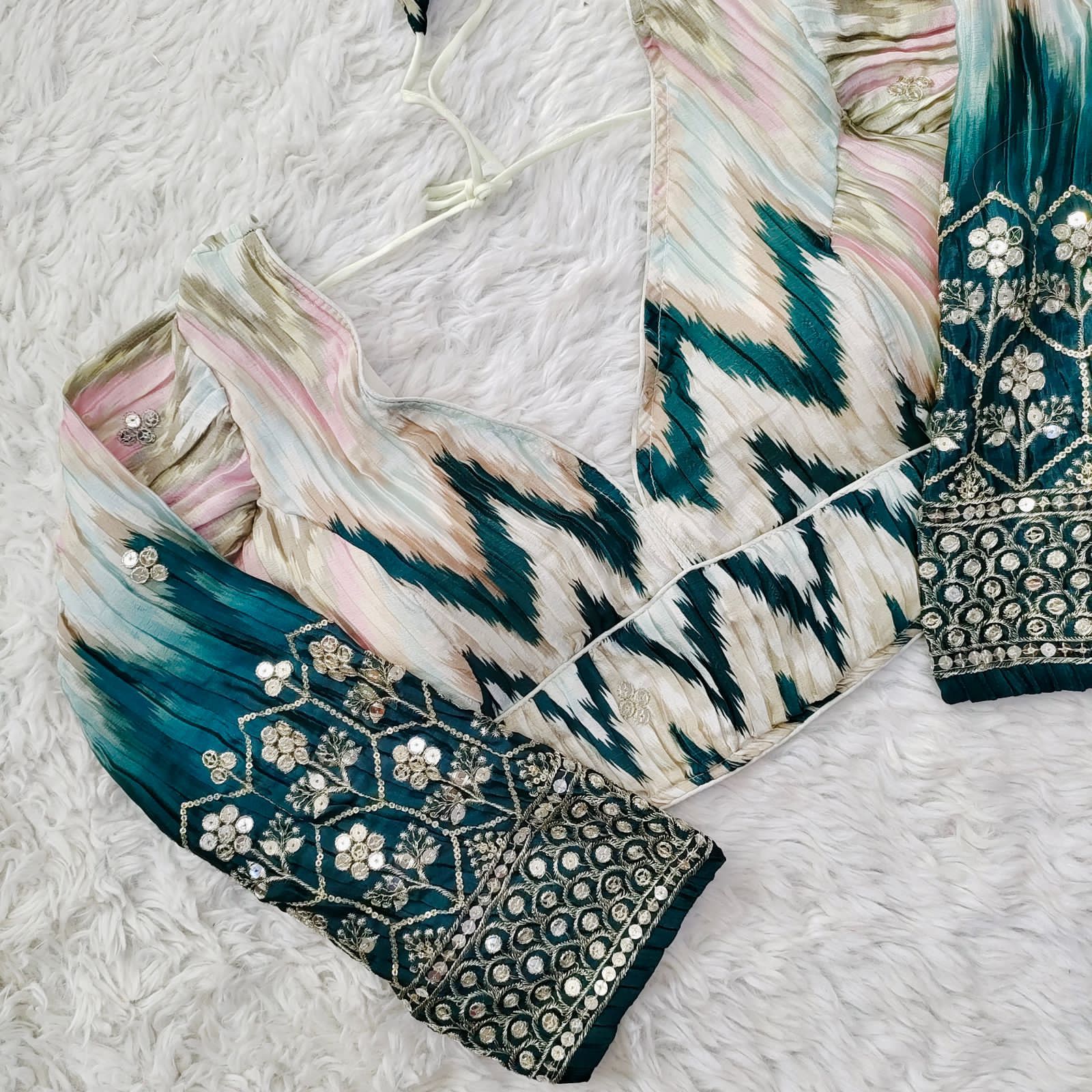 Occasion Wear Sequence Work Blouse