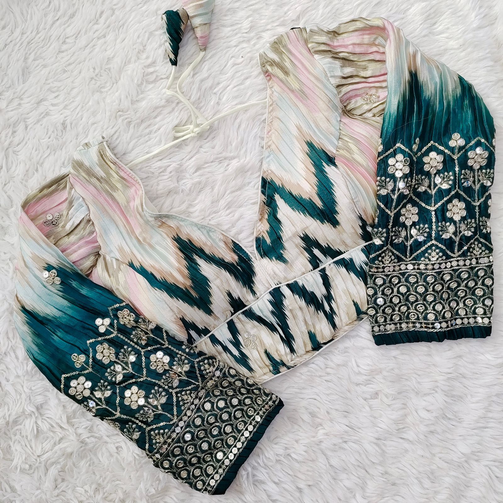 Occasion Wear Sequence Work Blouse