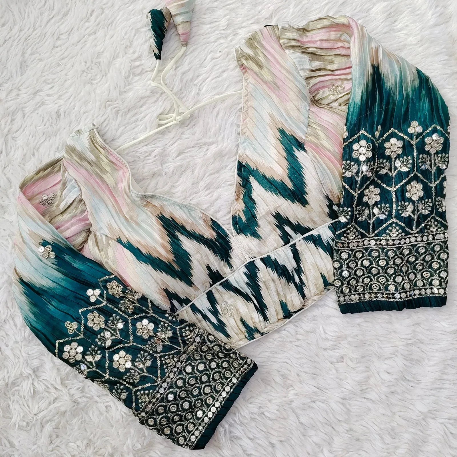 Occasion Wear Sequence Work Blouse - Anant Exports