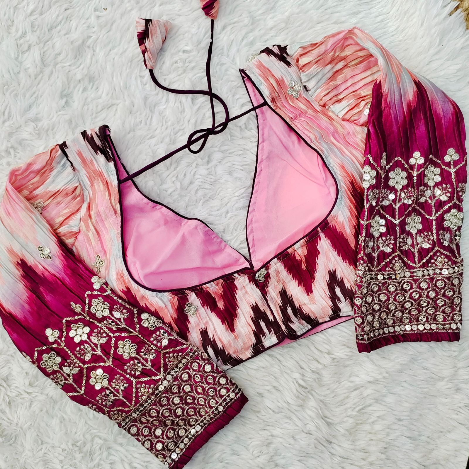 Occasion Wear Sequence Work Blouse