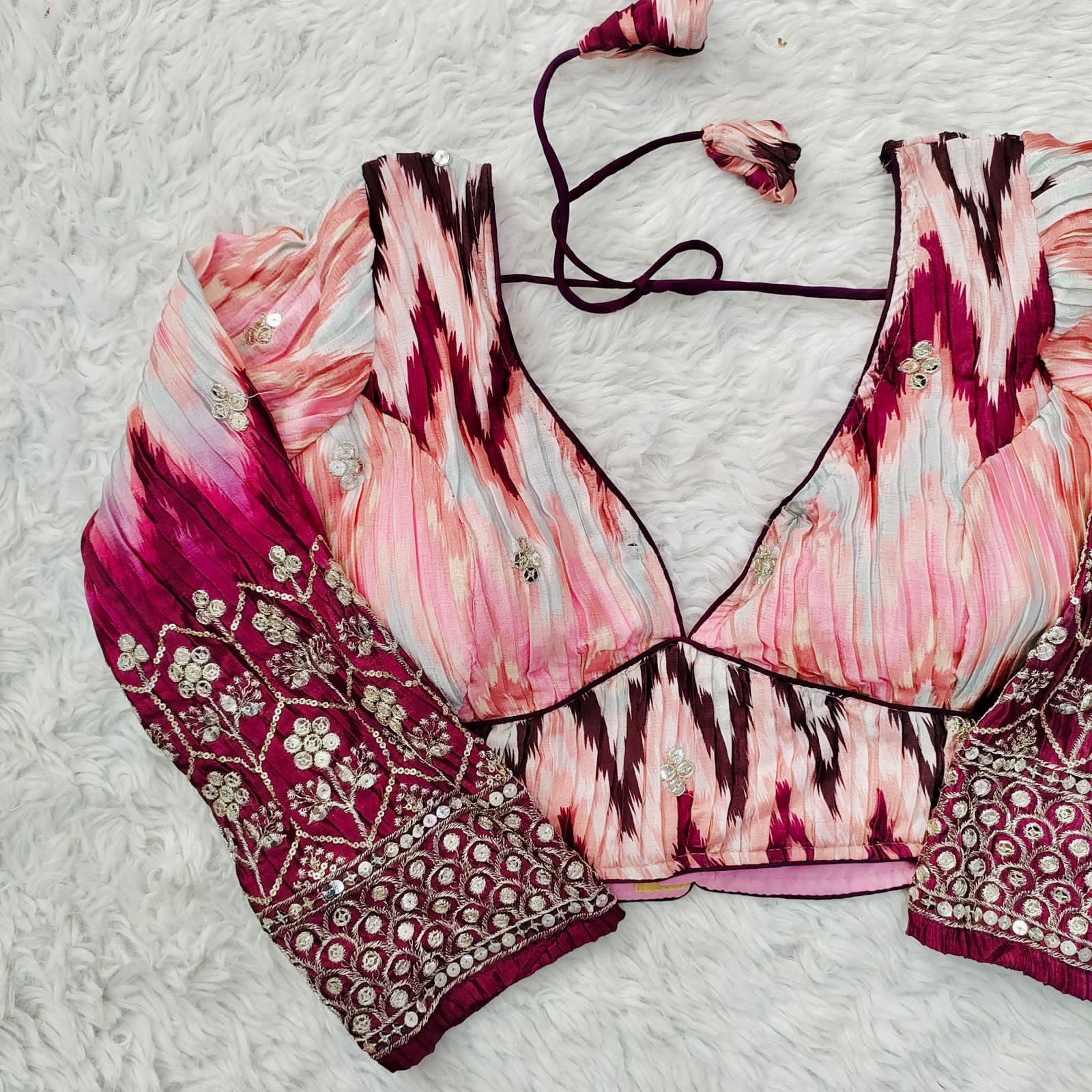 Occasion Wear Sequence Work Blouse