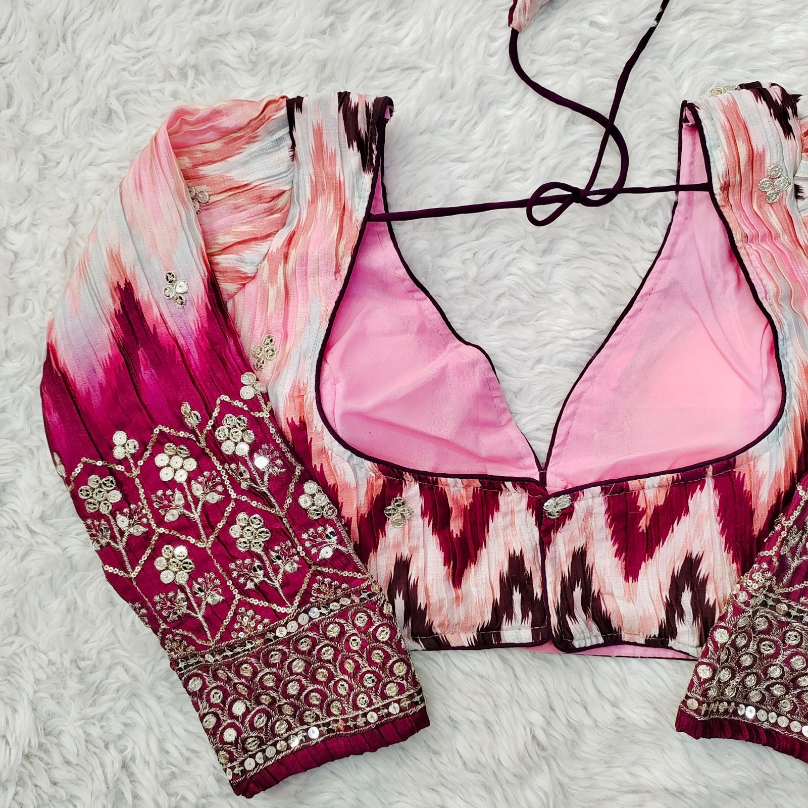 Occasion Wear Sequence Work Blouse