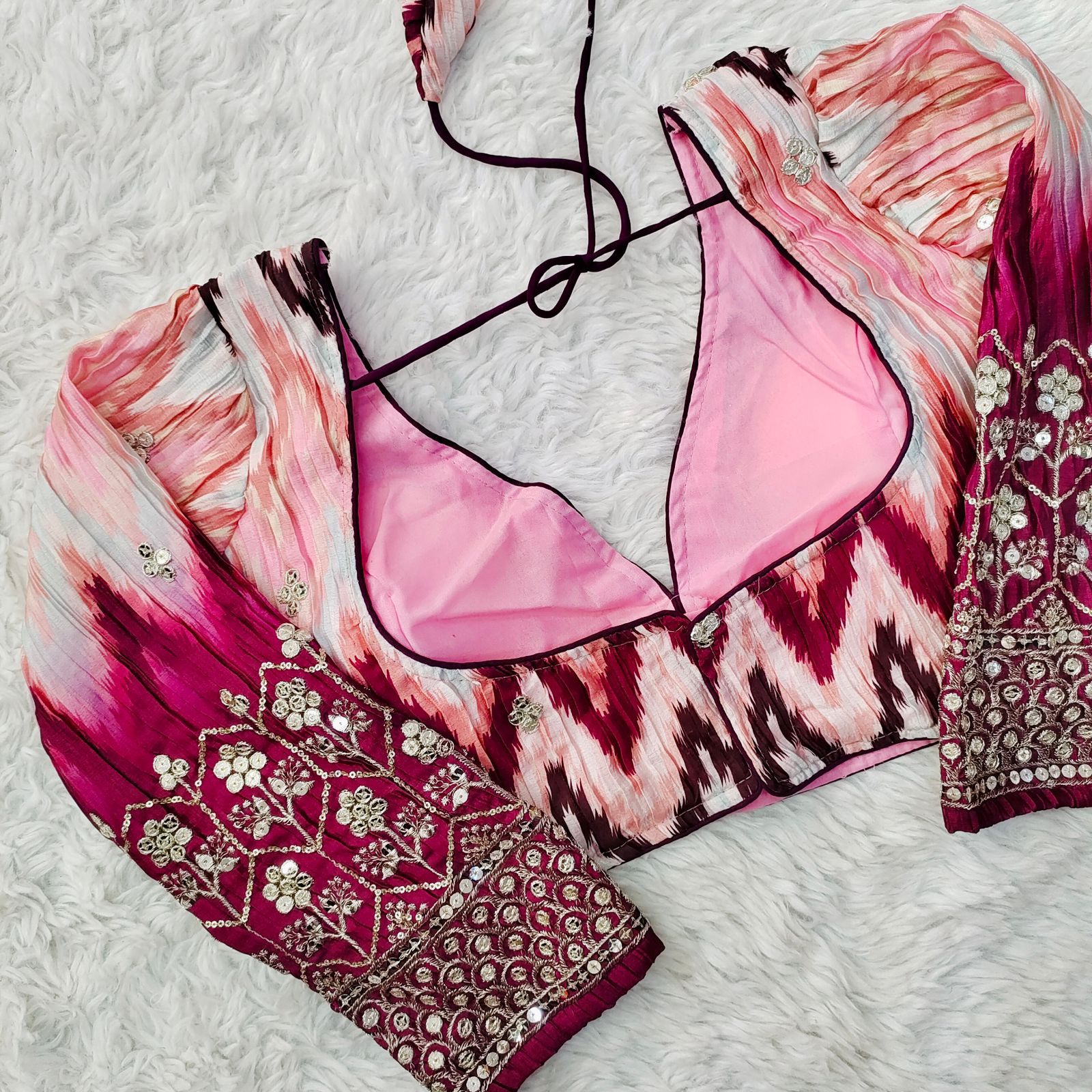 Occasion Wear Sequence Work Blouse