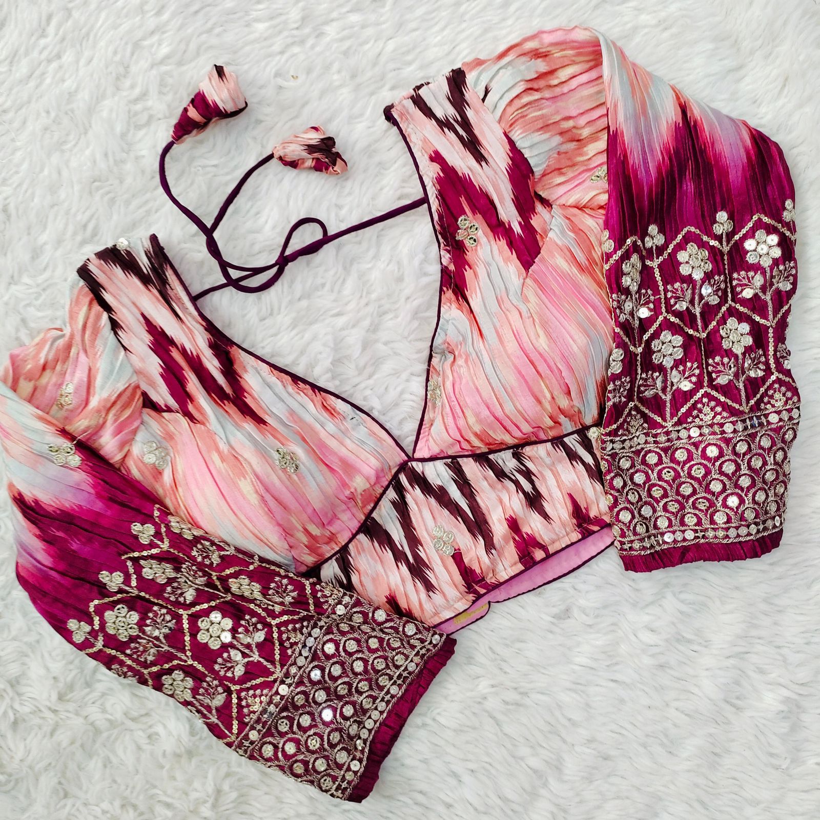 Occasion Wear Sequence Work Blouse