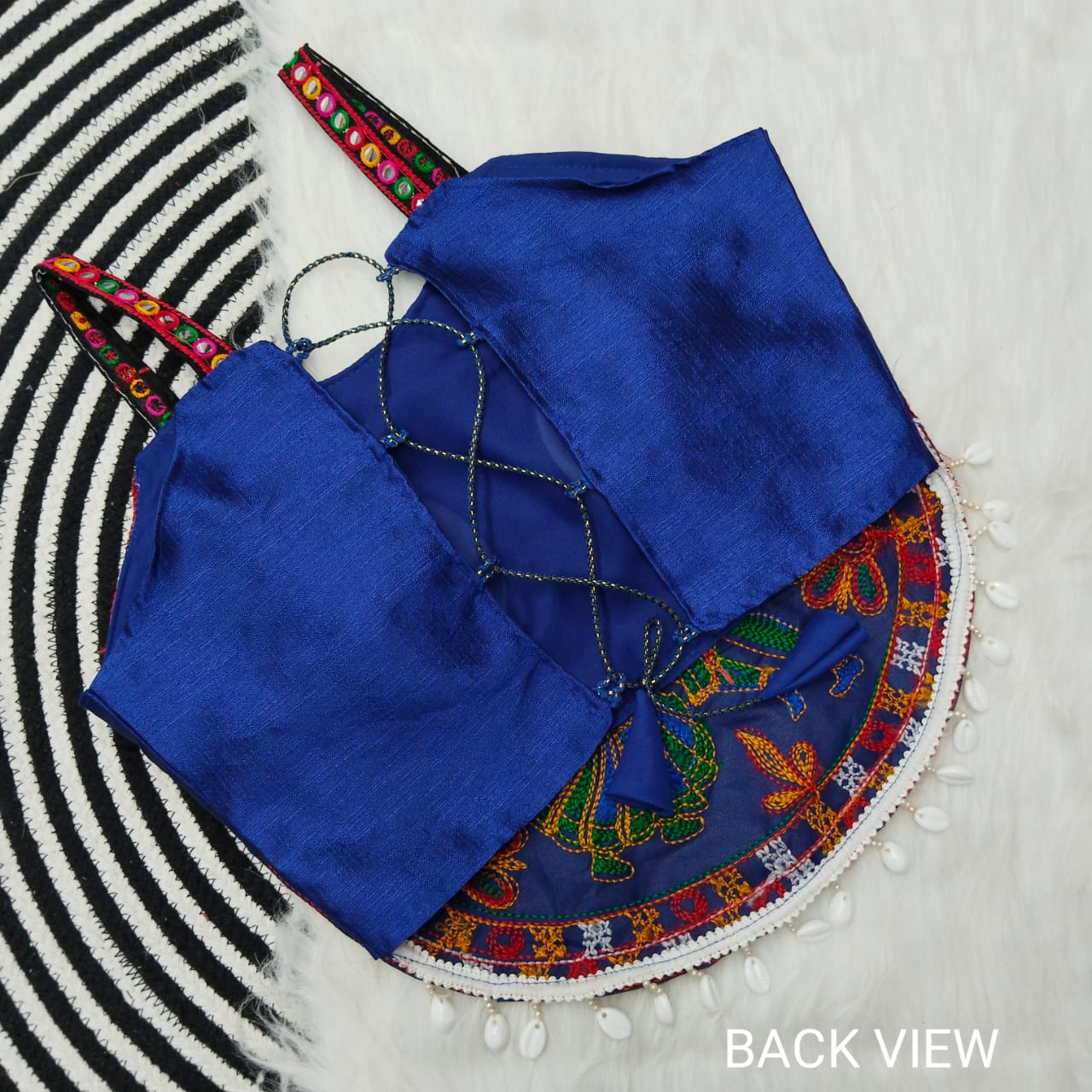 Navratri Special Fancy Kodi Sleevless Blouse