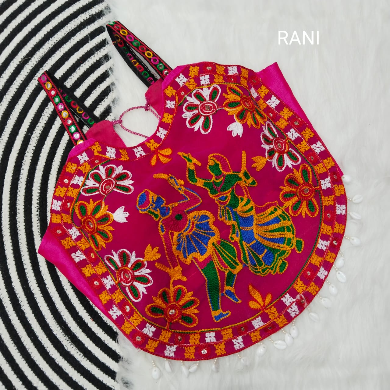 Navratri Special Fancy Kodi Sleevless Blouse