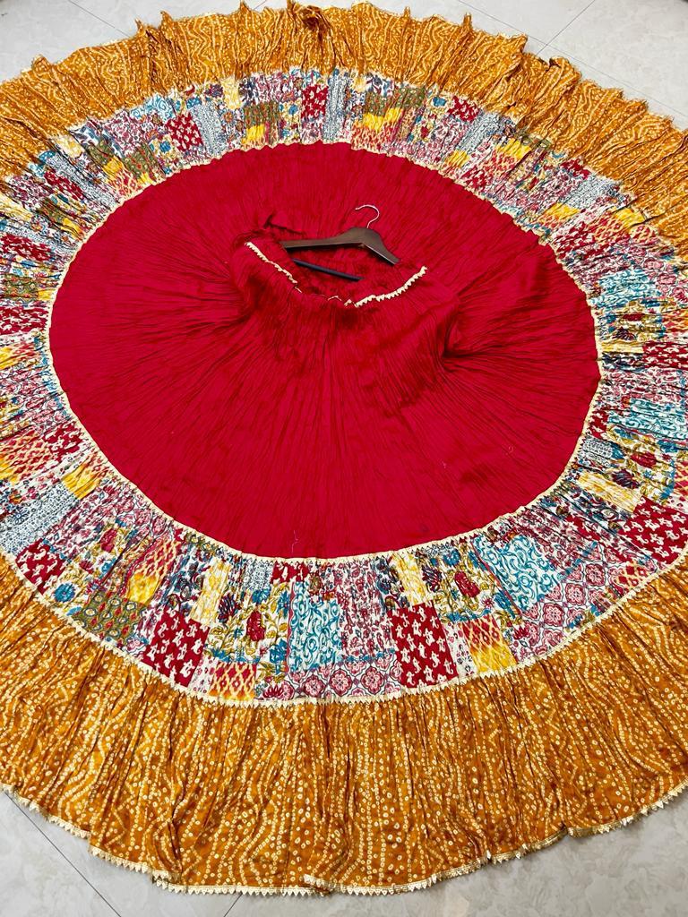 Navratri Wear Pure Cotton Lehenga